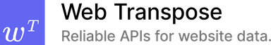 Web Transpose